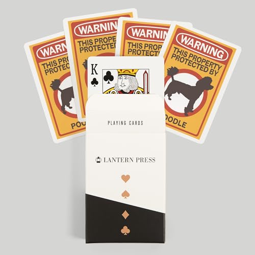 Lantern Press Poodle, 52 Cartas de Poker para Adultos miniatura 6