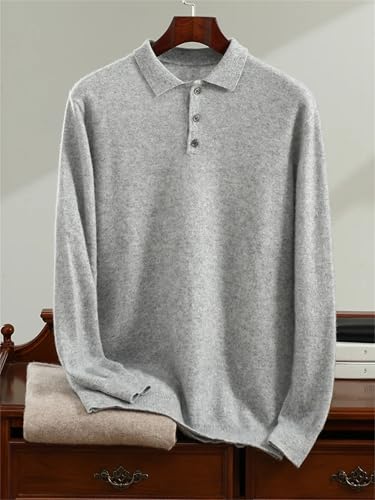 Men Cashmere Polos Pullover Knitwear Fall Winter Casual Basic Long Sleeve Pullover Sweater Tops3