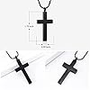 Imrsanl-Crystal-Cross-Necklace-for-Ashes-Stainless-Steel-Keepsake-Cremation-Jewelry-Religious-Cross-Memorial-Urn-Necklace-for-Pet-Human-Ashes-Pendant Imrsanl Crystal Cross Necklace for Ashes - Stainless Steel Keepsake Cremation Jewelry - Religious Cross Memorial Urn Necklace for Pet Human Ashes Pendant (Black)