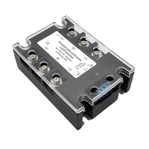 Relais statique triphasé 40A inverseur pour moteur CC inverse commande 10-30V - 2