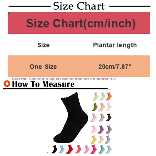 2 Pairs Fuzzy Socks Fluffy Thick Winter Soft Cozy Plush Sleep Home Fleece Cabin Soft House Socks for Girls3