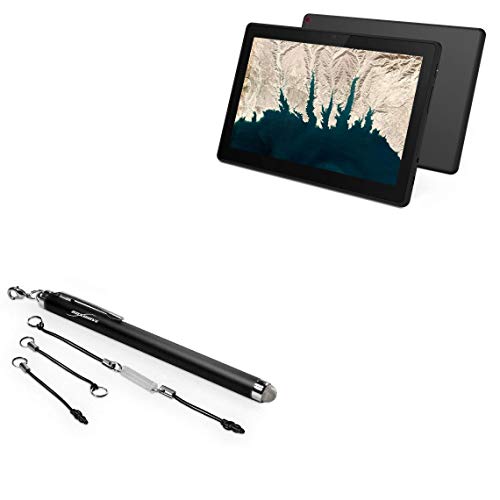 BoxWave Stylus Pen Compatible with Lenovo 10e Chromebook Tablet - EverTouch Capacitive Stylus, Fiber Tip Capacitive Stylus Pen for Lenovo 10e Chromebook Tablet - Jet Black