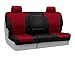 Coverking Custom Fit Rear 60/40 Bench Seat Cover for Select GMC Sierra Models - Neoprene 2-Tone (Red with Black Sides)