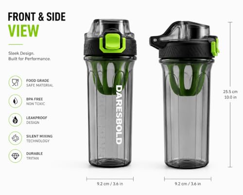 Image of Workout & Fitness Shaker Bottle (750ml) - Heavy-Duty Protein Shaker for Sports & Running. Leak-Proof, BPA-Free with Blender. Ideal for Gym, Pre-Workout, and Supplements.