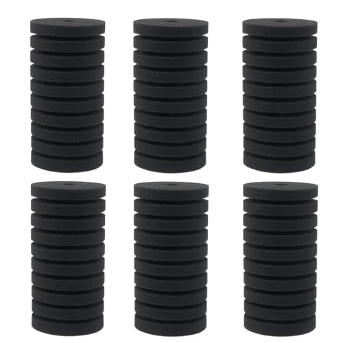 ROSYLEVE 6 Stück Schwammfilter Aquarium Set, Schwammfilter Aquarium für Biologische und Mechanische Filterung, Leiser Tauchschaum Filter für Aquarium, Ersatzschwämmen für Aquarium Filter