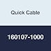 Quick Cable 160107-1000 PVC Solderless Ring Terminal, 22-18 Wire Gauge, 3/8" Ring Size, Serrated Barrel, 1.201" Length x 0.535" Width, Copper, Red (Pack of 1000)