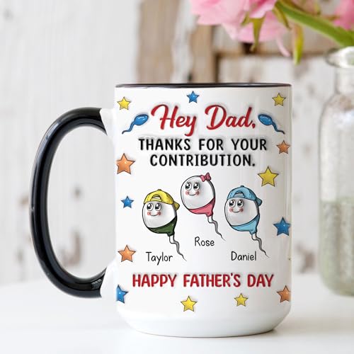 Taza personalizada para papá de cerámica 15 oz miniatura 7