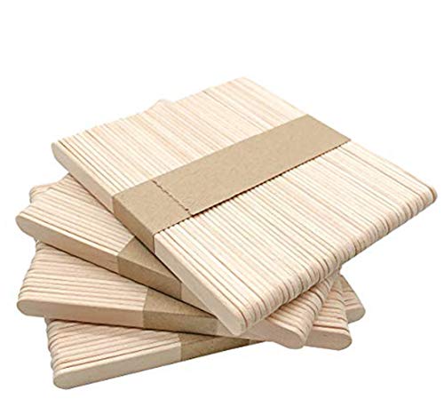 200pcs Ice Cream Sticks Wooden Popsicle Sticks,Ice Pop Sticks for Mini Ice Cream Bars, Craft Sticks, Small