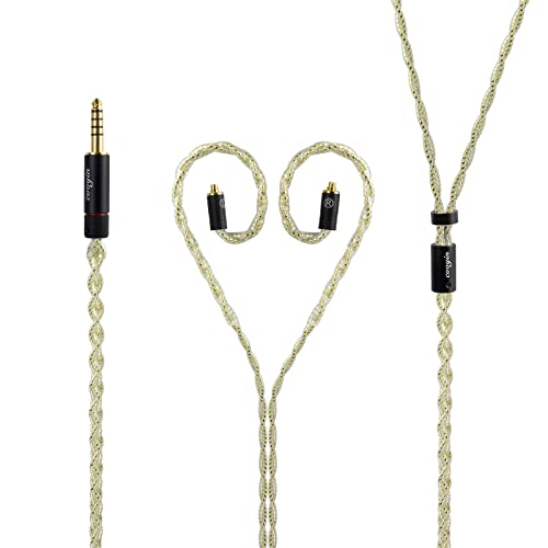 さとし出品 お得意様向特!16芯 金メッキリケーブル mmcx/4.4mm 澪標 極（みおつくし きわみ）： NOBUNAGA Labs SUPREME：4.4mm5
