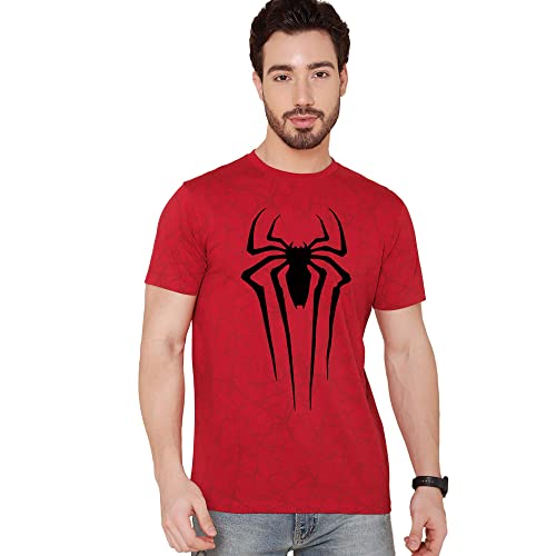 Image of Free Authority Spiderman Printed Half Sleeve Tshirt for Men
