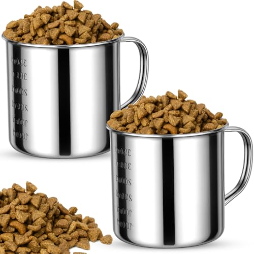 Cucharas medidoras para comida de perro 1.5 tazas 2 piezas miniatura 1