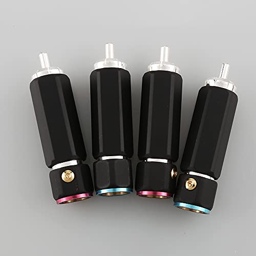 Conectores RCA de plata Viborg con entrada de 9mm antiinterferencias 5