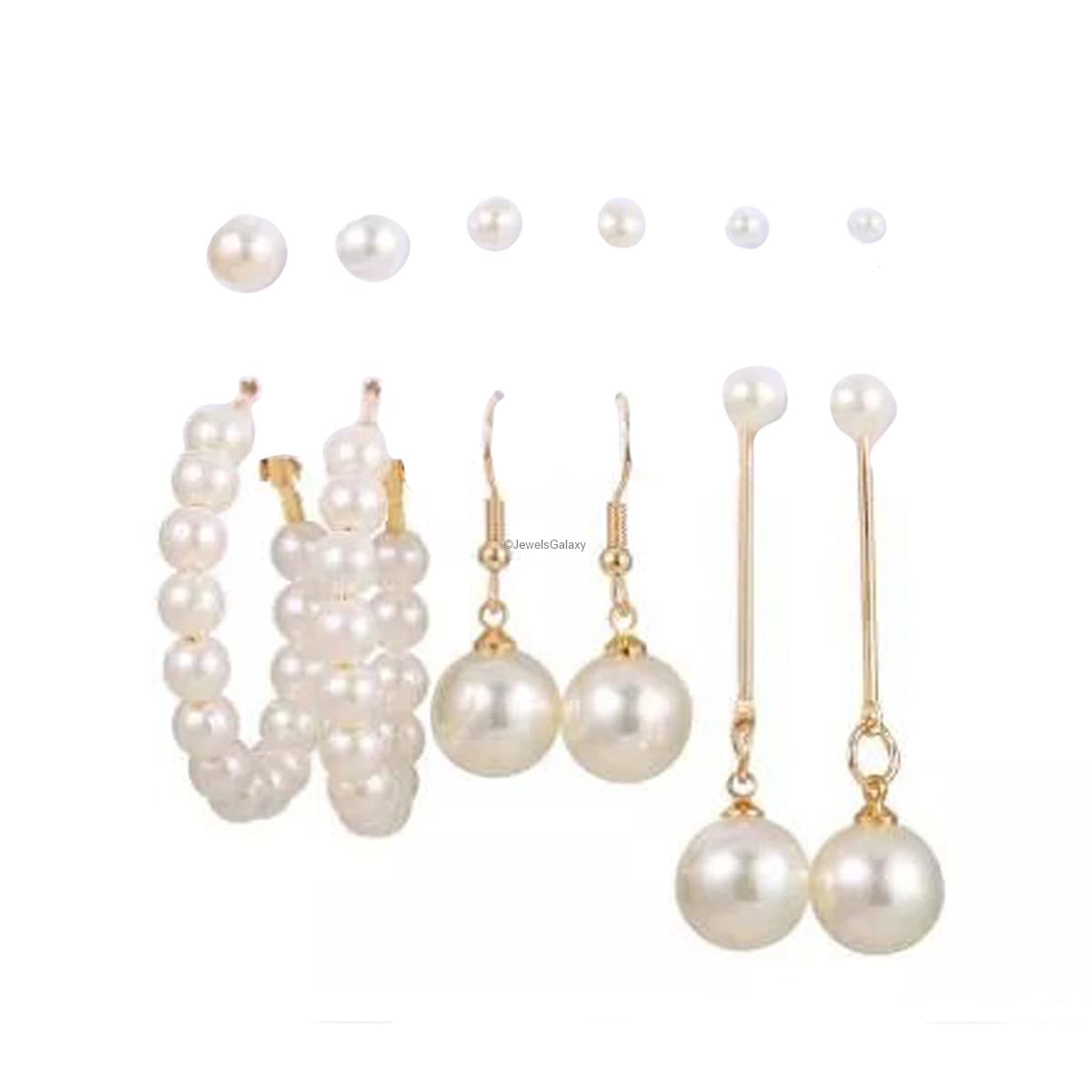 See full amazon price history chart for Jewels Galaxy Jewellery For Women Gold Plated Gold-Toned White Studs, Hoops and Drop Earrings Set of 6 (JG-PC-ERGC-8703) Jewels Galaxy Jewellery For Women Gold Plated Gold-Toned White Studs, Hoops and Drop Earrings Set of 6 (JG-PC-ERGC-8703) (B0BLSVJ7RF) Amazon Price History, Amazon Price Tracker