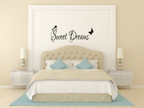 G Direct Sweet Dreams Butterflies Vinyl Decal 2 60x10 (Black)
