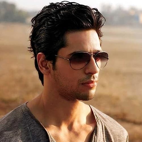 Image of Louis Kouros Armstoner Aviator Classic Trendy 3026 sunglasses | Mirror Lens | 400 UV Protected | For Men's Women's | Medium | 62mm Lens Width
