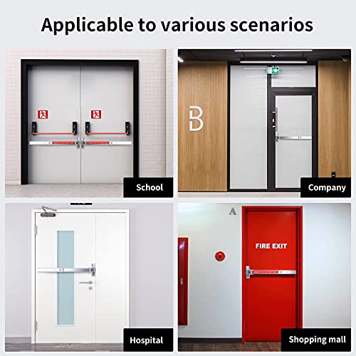 Coolous Smartcoolous Door Push Bar Panic With Alarm Exit Device With Exterior Lever Emergency Lock,Commercial Emergency Panic Exit For Wood & Metal Door(Alarm Function) #TOP5