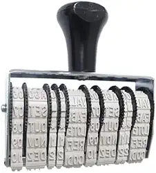 Carimbo Datador Duplo Kanji Linear Com Val/fab 5mm 3505