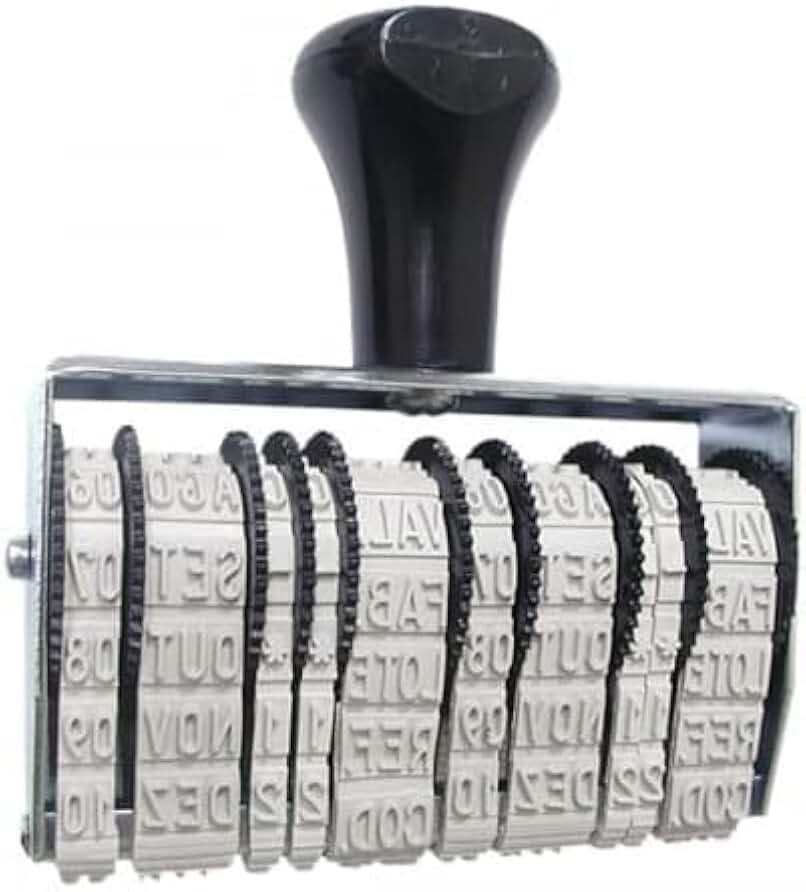 Carimbo Datador Duplo Kanji Linear Com Val/fab 5mm 3505