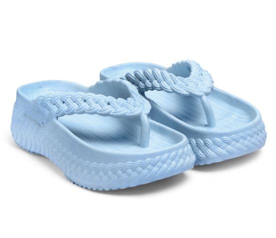 Women’s Multicolor EVA Flip Flops Stylish Platform Sandals-image-30