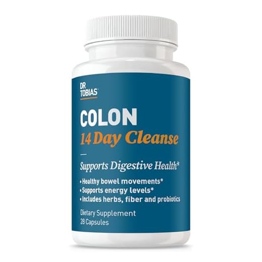 Dr. Tobias Colon 14 Day Cleanse, Advanced Gut Cleanse Detox for Women & Men with Cascara Sagrada, Psyllium Husk & Senna Leaf, Non-GMO Colon Cleanse, 28 Capsules (1-2 Daily)