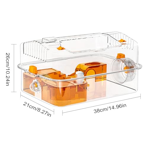 Habitat pour hamster avec roue de jeu pour observer votre animal vivre - 6