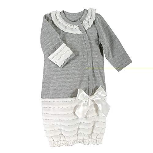 Stephan Baby Baby Girls' Sleeper, Shimmer, 0-6 Months