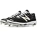 New Balance Men's 4040 V3 Metal Baseball Shoe, Black/Black, 11 M US