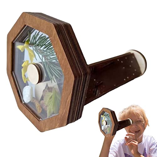 Hearthxy Caleidoscopio de Madera - Magic Swirl Kaleidoscope para niños Crear Gratis | Atractivo Juego de Montaje de caleidoscopio, Muestra más imágenes maravillosas, Regalo para los Amantes