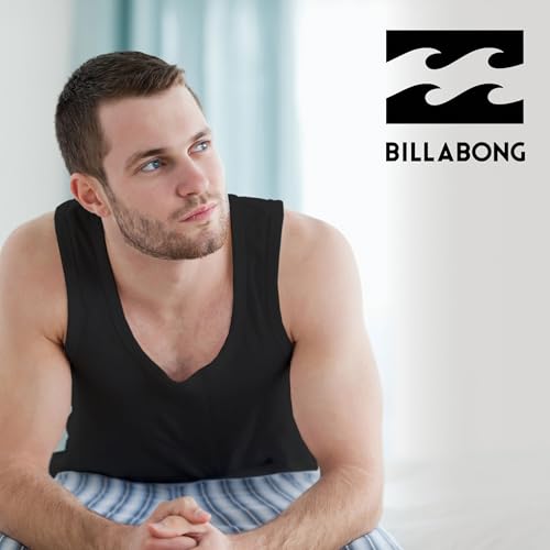 Billabong Mens Undershirts 5 Pack Lightweight Tank Tops for Men Classic Ribbed Cotton3