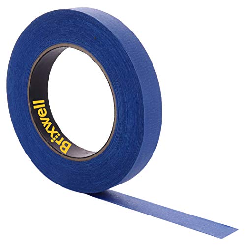 BRIXWELL Pro Blue Painters Masking Tape 3/4 Inch x 60 Yard Made in The USA