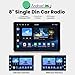 Joying 8 inch Car Audio with Carplay, Android Auto, Single Din Touchscreen Car Stereo Android 13 Head Unit 1280x800 Detachable Screen with GPS, AM/FM Radio, Subwoofer Output(JY-UTS80N8)
