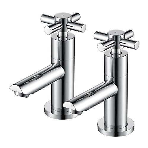 Home Standard® - Grifos cromados para baño con cabeza de cruz Acel | cromo pulido
