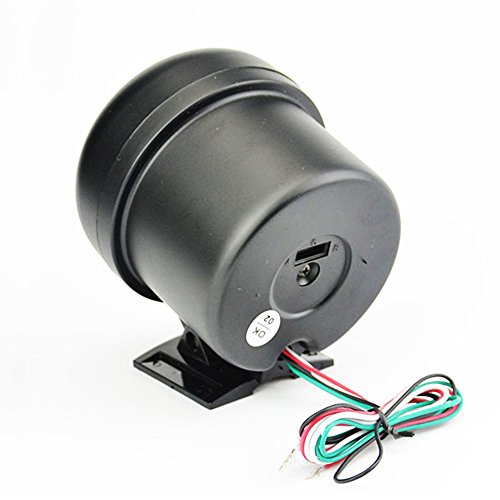 Ncelec Universal 3.75" 12V White Led Backlit Tachometer Gauge With Red Shift Light For Auto Gasoline Car, 0-8000 Rpm #TOP5