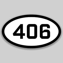 DHDM 406 Area Code Sticker Montana Billings Bozeman Butte-Silver Bow City Pride Love | 5-Inches by 3-Inches | Premium Quality Vinyl UV Resistant Laminate PD2217