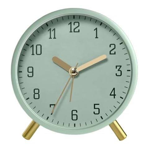 OXNSHEJW Silent Alarm Clock with Night Light Cover