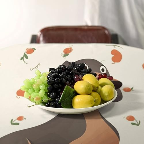 Nappe teckel 140x140 cm imperméable et lourde pour table carrée - 7