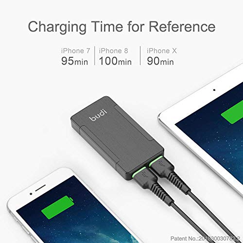 Budi 17W Extra Slim Portable Wall Charger 2-Port Usb-A Charger 3.15 X 1.57 X 0.4 Inches (Black Usb-A) #TOP2