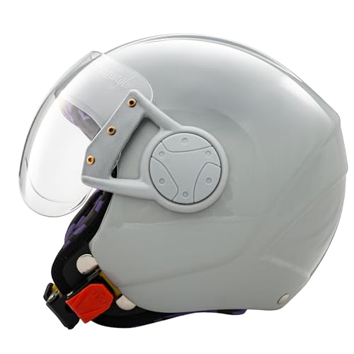 Image of HYP3 Junior Solid ISI Certified Open Face Kids Helmet for Boys & Girls | Lightweight & Impact Resistant Safety Helmet for Children - Scooter /Motorcycles (Quick Silver, XS)