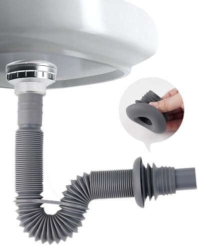 Scarico Lavabo Hibbent Con Asta Di Sollevamento - Universale Per Bagno, Acciaio Inox E Ottone - Foto 8