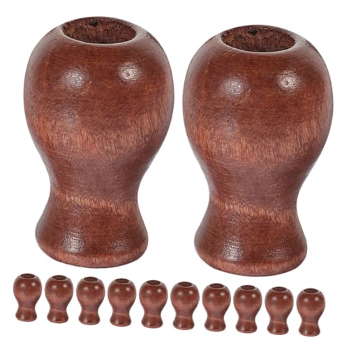 Hemobllo 12pezzi Cordino in Legno Pomello per Tende da Finestra Terminali per Cordini Accessori per Tende Caduta Parti di Ricambio Facile Installazione