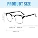 Blue Light Blocking Glasses Lightweight Clear Lens Bluelight Glasses for Woman Men Gaming Computer