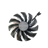 MAHIE New 95MM 4PIN T129215BU Fit for AORUS GTX 1060 GPU Fan，Fit for GIGABYTE Fit for AORUS GTX 1060 Xtreme Edition 6G 9Gbps Video Card Cooling Fan Cheerfully (Color : 1PCS)