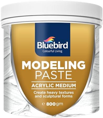 Bluebird モデリングペースト 800GM / 28.5オンス - 200GM エクストラ - 高密度、アクリルミディアム - テクスチャと厚み、寸法添加剤