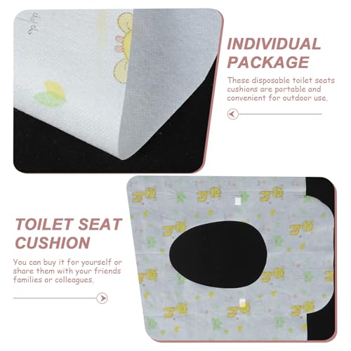 Funda de asiento de inodoro solución higiénica portátil de papel para aseos de restaurantes 4