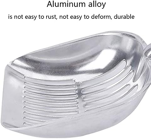 Metal Cat Litter Scoop: Cat Litter Shovel Made of Metal, Deep Shovel with Comfortable Handle, Durable Litter Pet Shovel, Non-Stick Cat Litter Sifter Scoop, Easy to Clean Pet Litter Scoop for Cats