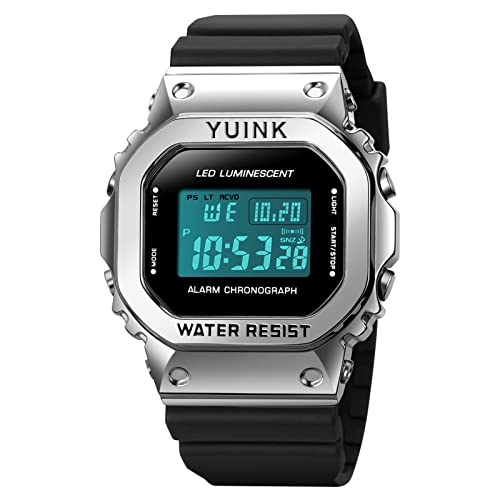 YUINK-Mens-Digital-Sports-Watch-Military-Watches-for-Men-Women-Waterproof-Wrist-Watch-with-Stopwatch-Alarm