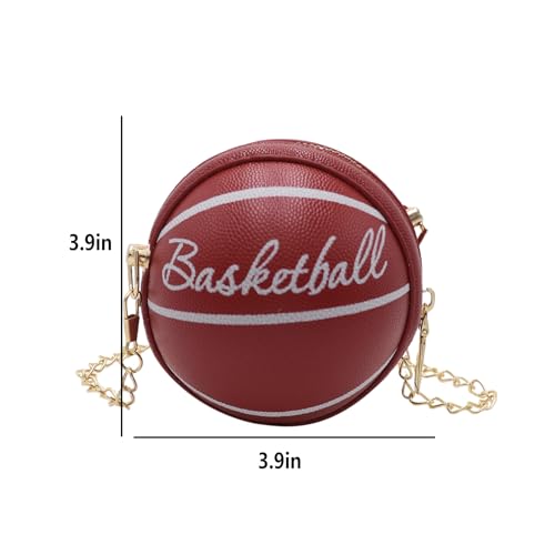 Little Girls Basketball Letter Crossbody Purse Basketball Shape Purse Mini Round Ball Crossbody Purses Shoulder Bag4