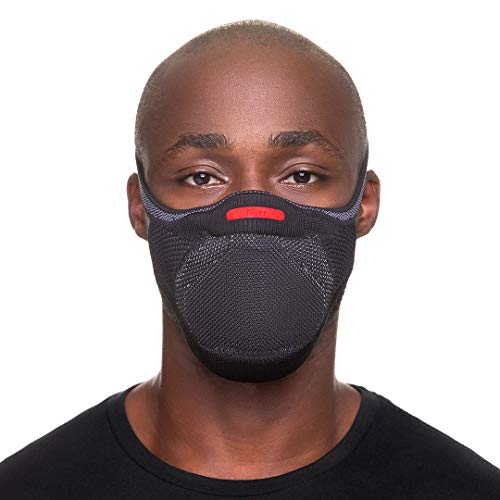 Máscara KNIT Fiber PRO - Antiviral (G, Preto)