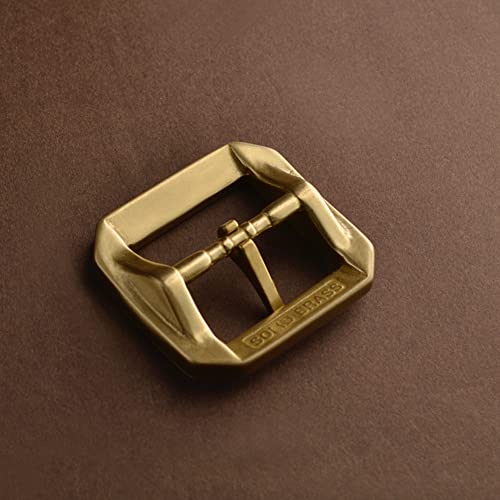 HAORUN Stainless Steel Pin Buckle for Men Leather Belt Replacement Snap On 40mm4