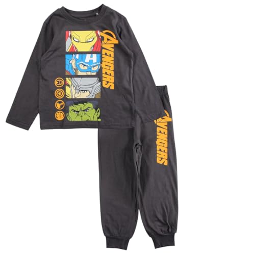 Pijama de algodón para niño Avengers con tejido transpirable pack de 2